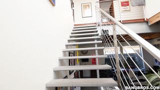 Csöcsös világos szőke spiné análba baszva