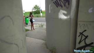 Public Agent - Csöcsös barna nőci pénzért dug