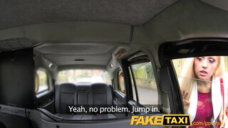 FakeTaxi - Csöcsös világos szőke hátsó bejáratba kefélve
